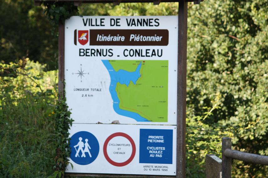 Départ du chemin de Conleau à Bernus Départ du chemin de Conleau à Bernus